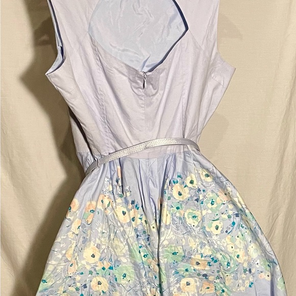 LC Lauren Conrad Blue Floral Sz 16 Dress 👗 - Picture 3 of 9